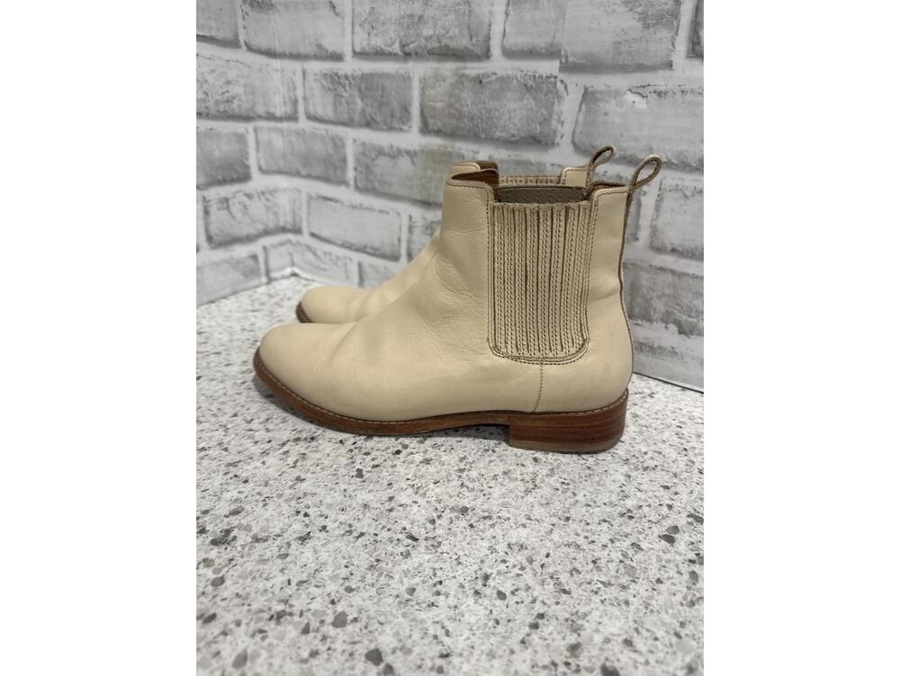 Thursday Boot Company Women's Dreamer Chelsea Boot in Beige Leather